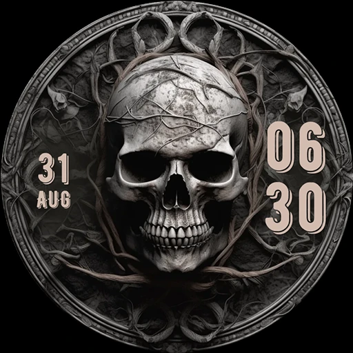 Skull Watchface: Wear OS Watch